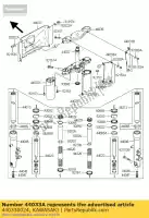 440330024, Kawasaki, copertura forcella, rr, lh kawasaki vn classic a mean streak b d tourer  vn1600 1600 , Nuovo