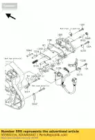 555B0316, Kawasaki, perno-molla vn2000-a1h kawasaki vn 2000 2004 2005 2006 2008 2009 2010, Nuovo