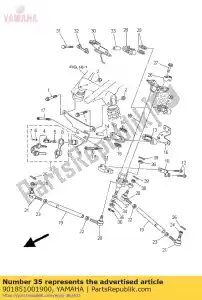 yamaha 901851001900 tuerca autoblocante - Lado inferior