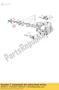 Piaggio Group 829071 counterweight - Bottom side