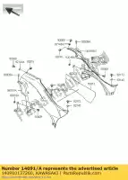 140910137260, Kawasaki, tampa, lateral, lh, a.red kvf750-a1 kawasaki kvf 750 2005 2006 2007 2012, Novo