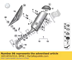 bmw 18518552510 decoupling element - Bottom side