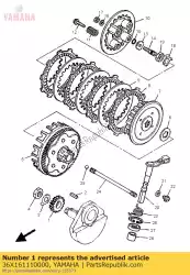 Aquí puede pedir engranaje, accionamiento primario de Yamaha , con el número de pieza 36X161110000: