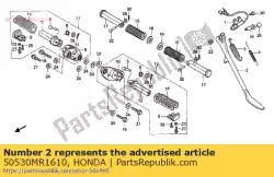 Ici, vous pouvez commander le barre, béquille latérale auprès de Honda , avec le numéro de pièce 50530MR1610: