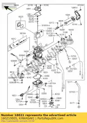 Here you can order the screw-throttle stop from Kawasaki, with part number 160210005: