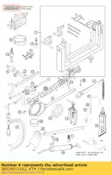 Here you can order the piston ring compressor d=102mm from KTM, with part number 58529015102: