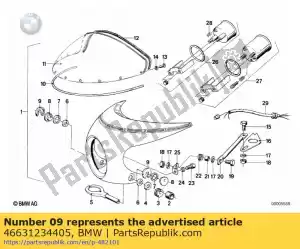 bmw 46631234405 cap - Bottom side