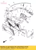 3GM125760000, Yamaha, hose 1 yamaha fzr 1000, New