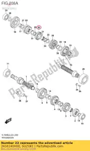 suzuki 2434140H00 bieg, 4. nap?dzany - Dół