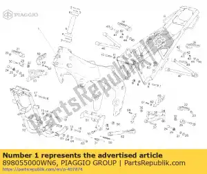 Piaggio Group 898055000WN6 rama. czarny - Dół