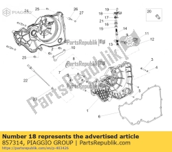 Aprilia 857314, Palanca de control del embrague, OEM: Aprilia 857314