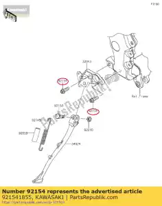 kawasaki 921541855 ?ruba z ko?nierzem, 10x28 zx1400hgf - Dół