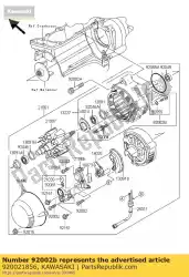 Aquí puede pedir tornillo de Kawasaki , con el número de pieza 920021856: