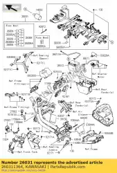 Here you can order the harness,main from Kawasaki, with part number 260311364: