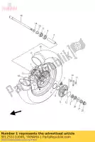 5EL253110000, Yamaha, cubo traseiro yamaha xvs 1100 1999 2000 2001 2002 2003 2005 2006, Novo