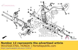 Aqui você pode pedir o parafuso, flange, 10x64 em Honda , com o número da peça 90105GE3760: