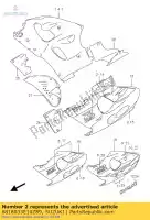 6818033E10Z89, Suzuki, juego de cintas, capucha suzuki gsx r750 750 , Nuevo