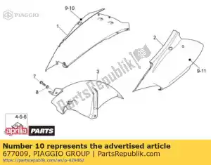 Piaggio Group 677009 sticker rh - Bottom side