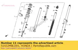 stuk, olieslot van Honda, met onderdeel nummer 51432MBLD01, bestel je hier online: