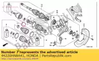 44220HN8A41, Honda, joint mixte, in-bord honda  trx 500 650 680 2005 2006 2007 2008 2009 2010 2011 2012 2013 2017 2018 2019 2020, Nouveau