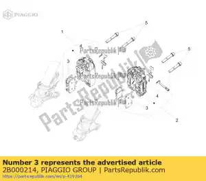 Piaggio Group 2B000214 brake pads - Bottom side