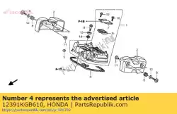 Aqui você pode pedir o junta, tampa da cabeça em Honda , com o número da peça 12391KGB610: