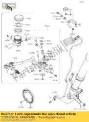 Aquí puede pedir perno-bridado-pequeño, 6x10 común de Kawasaki , con el número de pieza 132BB0610: