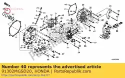 Tutaj możesz zamówić o-ring, 35x2,2 od Honda , z numerem części 91302MGSD20: