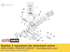 aprilia AP8133884 tubo freno posteriore - Il fondo