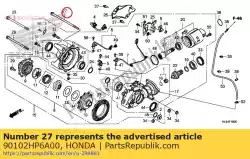 Aquí puede pedir perno, brida, 10x213 de Honda , con el número de pieza 90102HP6A00: