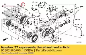 Honda 90102HP6A00 perno, brida, 10x213 - Lado inferior