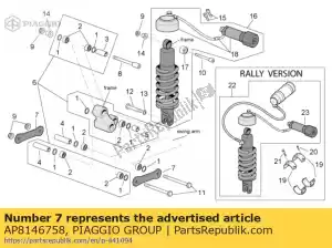 Piaggio Group AP8146758 enkele drijfstang - Onderkant