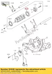 Here you can order the bearing-ball,16005(nt z440-a3 from Kawasaki, with part number 920451045: