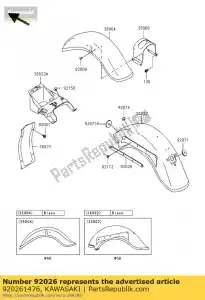 kawasaki 920261476 entretoise, aile rr vn800-b1 - La partie au fond