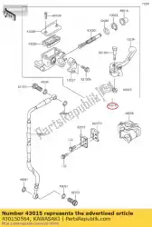 Aquí puede pedir cilindro-conjunto-maestro, fr kx65ad de Kawasaki , con el número de pieza 430150564: