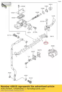 kawasaki 430150564 cilindro-conjunto-maestro, fr kx65ad - Lado inferior