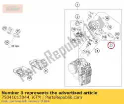 Qui puoi ordinare set di binari carburante 07 da KTM , con numero parte 75041013044: