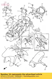 yamaha 4TV2117E1100 support, feu arrière - La partie au fond