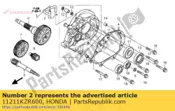 Here you can order the no description available at the moment from Honda, with part number 11211KZR600: