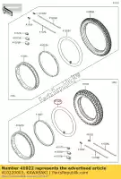 410220003, Kawasaki, pneu com câmara de ar, 130 / 80-17 (d kawasaki klr  c kl650 a klr650c klr650 650 , Novo