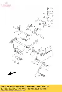 yamaha 1UY181010200 shift shaft assy - Bottom side