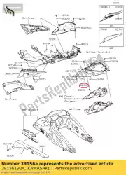 pad, 10x50x2 zx1000nff van Kawasaki, met onderdeel nummer 391561924, bestel je hier online: