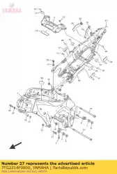 Aqui você pode pedir o amortecedor 1 em Yamaha , com o número da peça 7TG2214F0000: