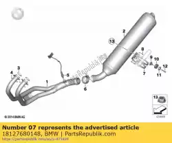 Here you can order the bracket exhaust from BMW, with part number 18127680148: