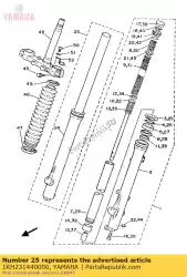 Ici, vous pouvez commander le joint, poussière auprès de Yamaha , avec le numéro de pièce 1KH231440000: