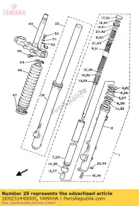 yamaha 1KH231440000 joint, poussière - La partie au fond