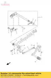 arm shift van Yamaha, met onderdeel nummer 5D7E81120000, bestel je hier online: