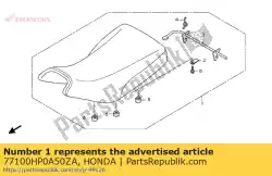 Here you can order the seat comp. *nh1l * from Honda, with part number 77100HP0A50ZA: