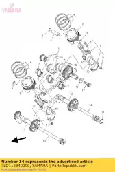 Here you can order the shaft, balancer 2 from Yamaha, with part number 3LD115840000: