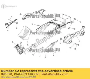 Piaggio Group 896570 breather pipe 4x8 - Bottom side